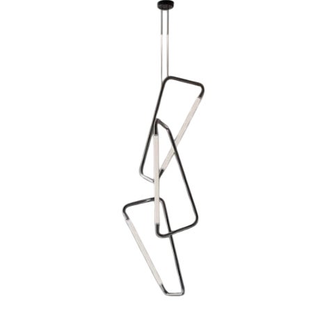 Pendant Light in Satin Brass by Naama Hofman For Sale