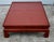 Late 19th Century Antique Wood Trunk Table Vintage Chinese Red Lacquer Asian Stand Coffee For Sale - Image 5 of 12