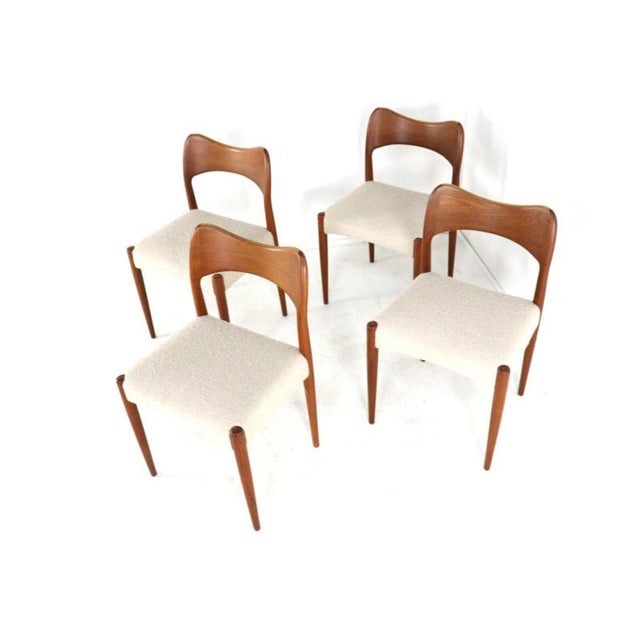 Chairs by Arne Hovmand Olsen for Kold Mogens, 1960s, Set of 4 For Sale - Image 4 of 8