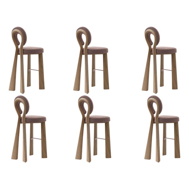 Mary Bar Chairs by Ottiu, Set of 6 For Sale