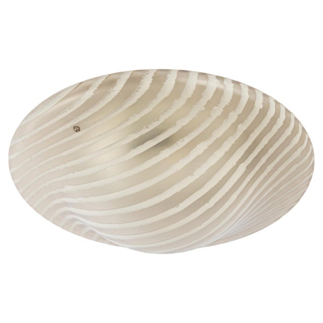 Large Glass Flushmount from Peill & Putzler, Germany, 1970s For Sale