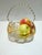 Chrome 1960s Silver Plated Brass Swing Handle Basket Dish For Sale - Image 8 of 11