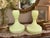 Hollywood Regency Vintage Fenton Orange Tree Blossom Custard Glass Candlesticks – Pair – Uv Reactive Vaseline Glass For Sale - Image 3 of 10