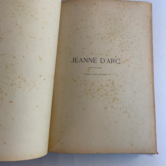 Shabby Chic Antique Jeanne d'Arc Book For Sale - Image 3 of 13