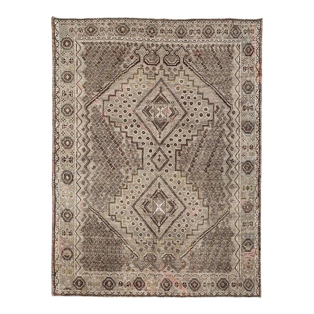 Galerie Shabab Collection Mid-20th Century Persian Afshar Accent Rug For Sale