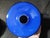 1960s C. 1960 Blue Glass Lattimo Sun Pendant Lamp Shade by Alessandro Pianon for Vistosi For Sale - Image 5 of 18