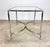 Mid-Century Modern Vintage Mid 20th Century Hollywood Regency Brass, Chrome & Glass Italian Side Tables—a Pair For Sale - Image 3 of 12