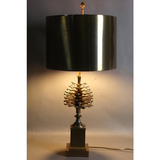 Bronze Lamp from Maison Charles, 1970s For Sale - Image 9 of 9