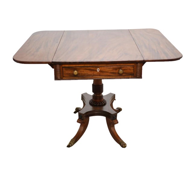 Regency Sutherland Table with Drop Leaf, 1820s For Sale