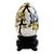 Small Vintage Cloisonne Egg Incense Holder on Stand For Sale