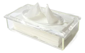 Lucite Tissue Box Holder