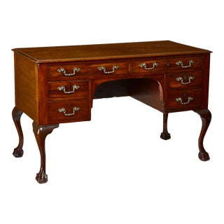 Antique George II Style Mahogany Petite Writing Table Desk For Sale