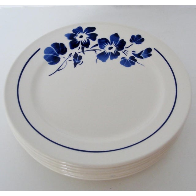 Contemporary French Stoneware Salad Plates, Set of 6 For Sale - Image 3 of 5