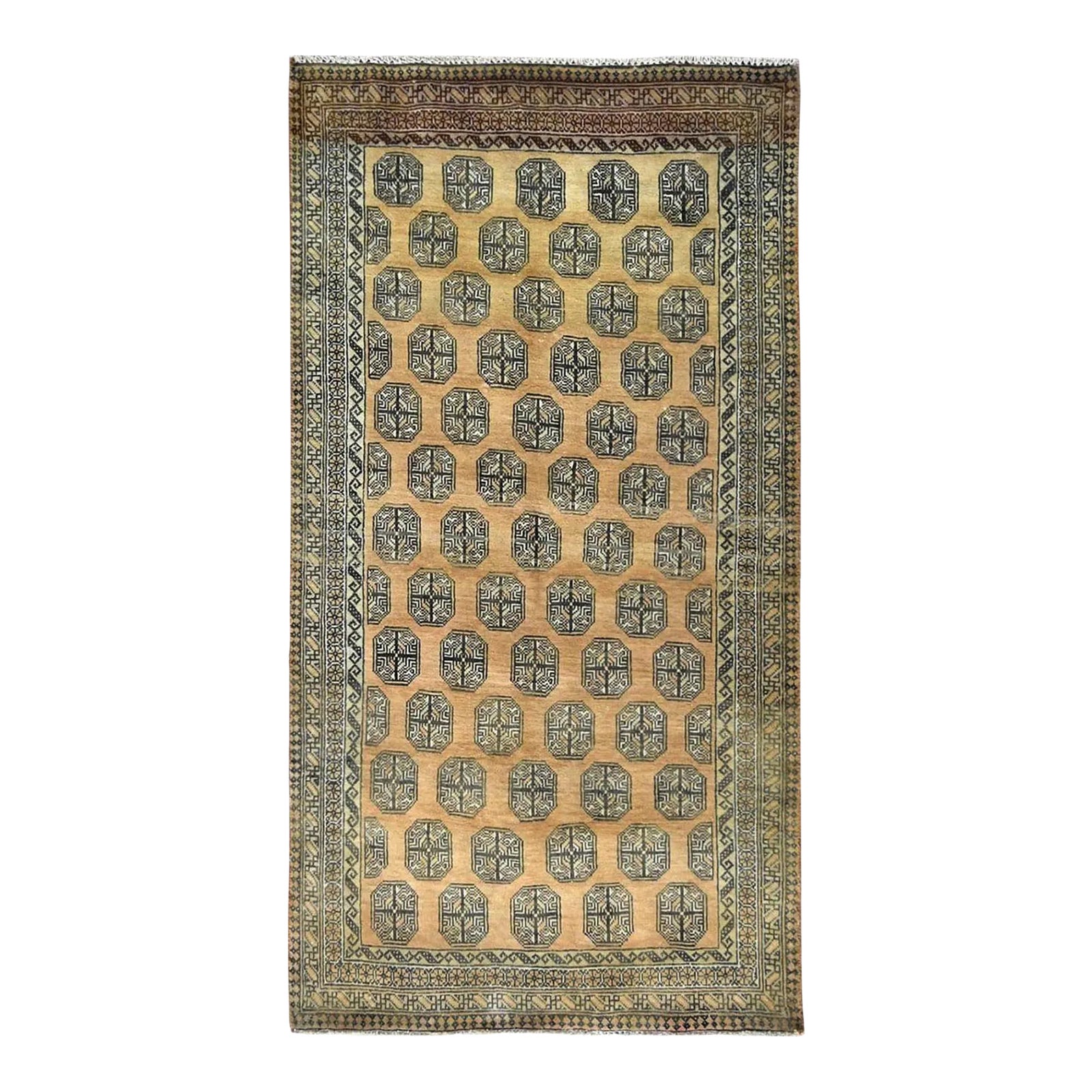 1960s Gold Vintage Persian Rug | Chairish