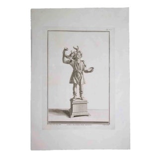 Carlo Nolli, Ancient Roman Statue, Original Etching, 18th Century For Sale