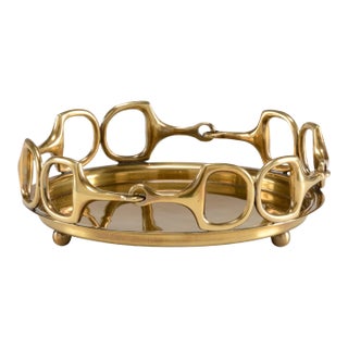 Stirrups Tray in Brass, Small For Sale