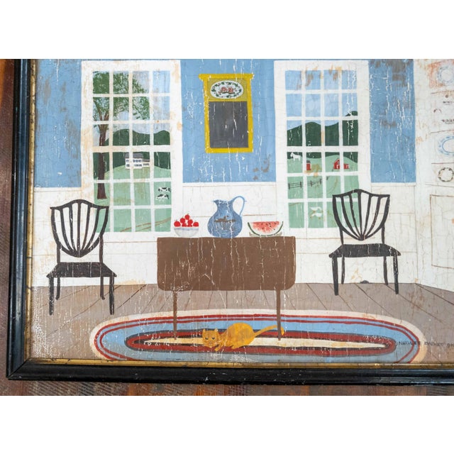 20th Century American Folk Out Outside Art Painting by Natalee Everett Goodman For Sale - Image 10 of 16