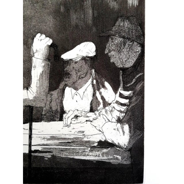 Jean Jansem - Original Etching Title: Loneliness Dimensions: 40 x 30 cm Edition of 175 Paper: vélin de Rives 1974 Jean...