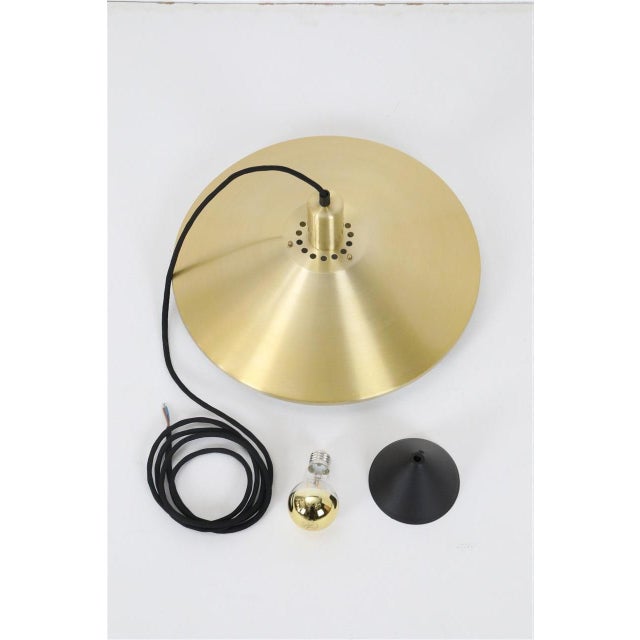 Danish Gold-Colored Hanging Lamp from Vitrika, 1970s For Sale - Image 10 of 16