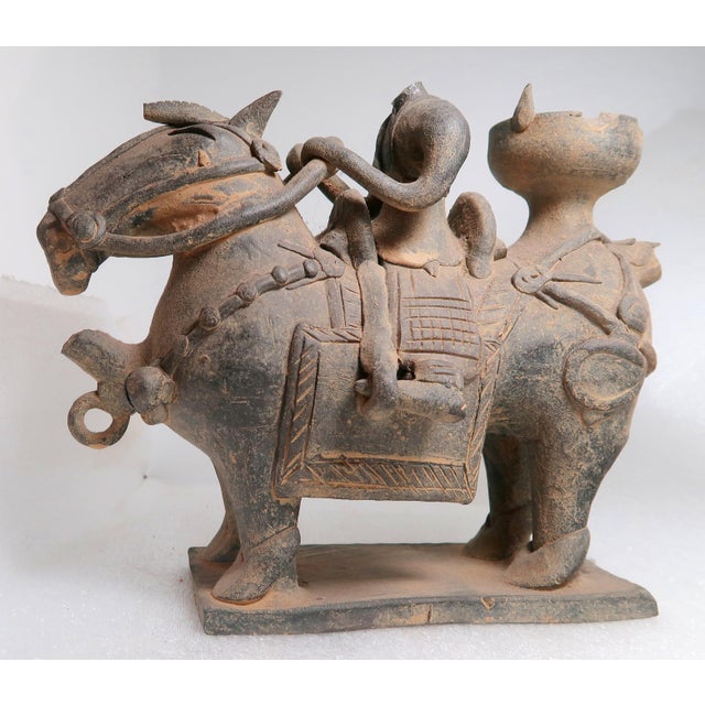 Asian Antique Pair of Korean Funerary Pottery Vessels, C. Early 20th Century, Possibly Older. For Sale - Image 3 of 18