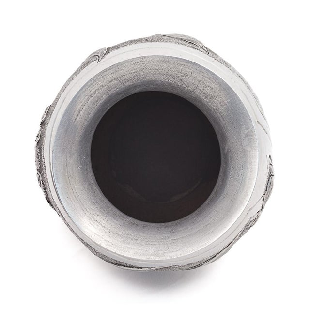 Silver Art Nouveau Pewter Vase, 1890s For Sale - Image 8 of 10