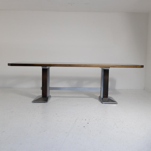 Vintage Sculptural Table in Chestnut, 1970s For Sale - Image 11 of 18