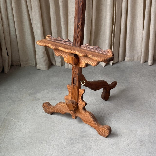 Witco 1970s Witco Carved Wood Artist's Easel For Sale - Image 4 of 12