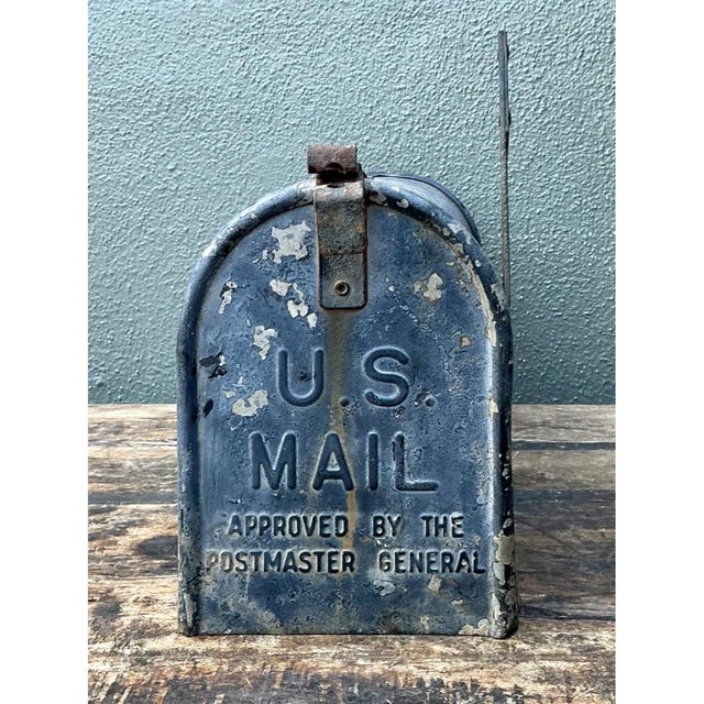 Mid 20th Century Vintage Metal Bigfoot Mailbox For Sale - Image 5 of 12