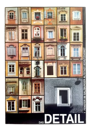 Salzburg Windows " Das Detail " Vintage 1960's Mid Century Collector's Austria Travel Poster