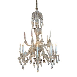 Early 19th Century Large Attributed to Baccarat Crystal Chandelier For Sale