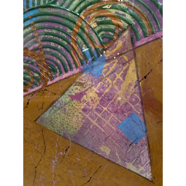 Paint Post Modern Original Abstract Multimedia Art Painting by Jo Webster For Sale - Image 7 of 12