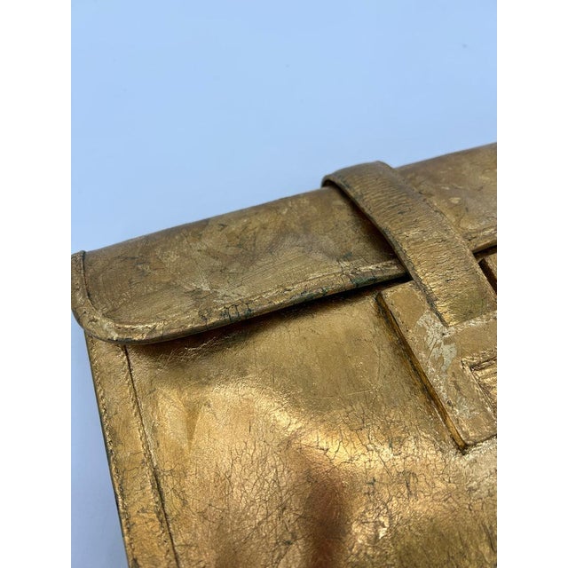 Vintage Hermes Gold Foil Jige Pm For Sale - Image 10 of 11