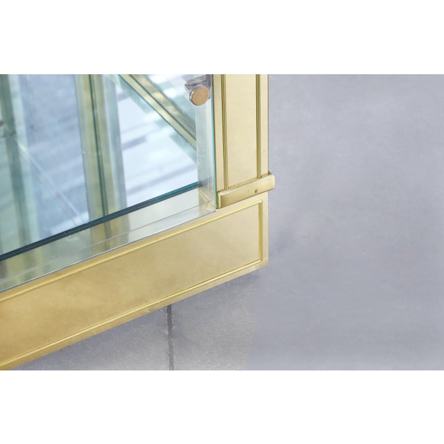 Vintage Brass Vitrine / Display Cabinet by Mastercraft For Sale - Image 12 of 13