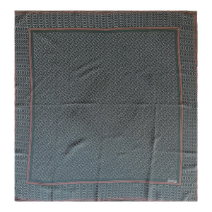 Gucci Silk Scarf Navy & Red