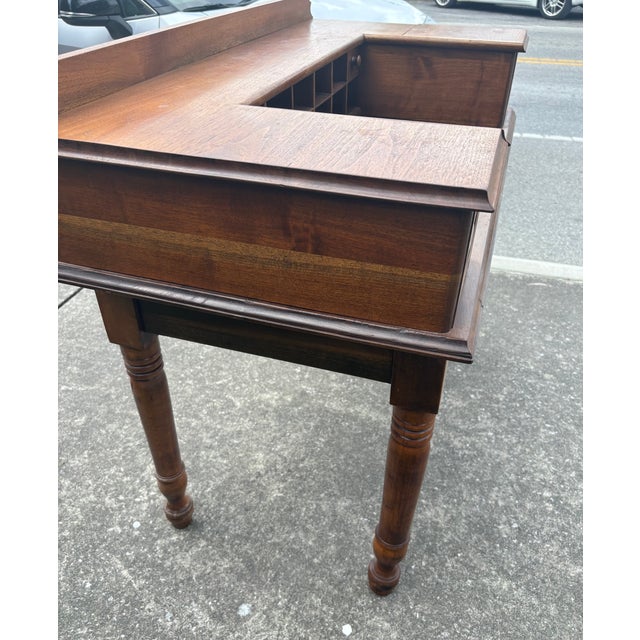 Wood Antique Desk For Sale - Image 7 of 9