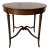 Antique French Neoclassical Flame Mahogany Round Side Table For Sale