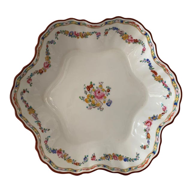 Antique Mintons England Scalloped Dish For Sale