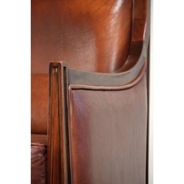 Vintage Art Deco Sheepskin Armchair For Sale - Image 13 of 14