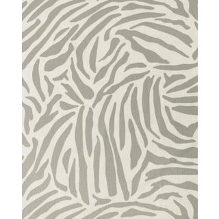 Designer Vicki Payne Free Spirit Gray Zebra African Animal Print Skin Fabric- Half Yard For Sale
