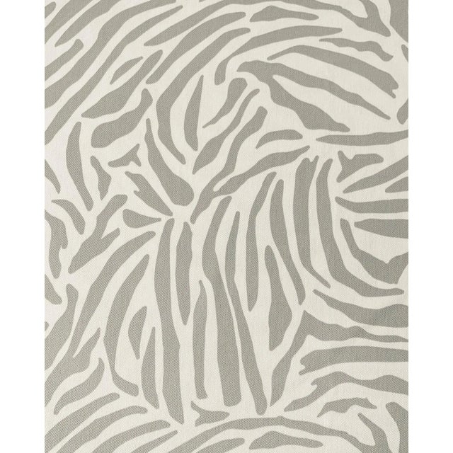 Designer Vicki Payne Free Spirit Gray Zebra African Animal Print Skin Fabric- Half Yard For Sale