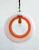 Mid-Century Eclisse Pendant Light in White and Orange Murano Glass, 1960s For Sale - Image 10 of 13