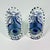 1950s Vintage Holland Delft Boho Chic Handpainted Candleholder Wall Sconces - A Pair. For Sale - Image 9 of 15