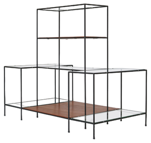 Modern Danish Teak & Glass Shelving System Abstracta attributed to Poul Cadovius, 1960s