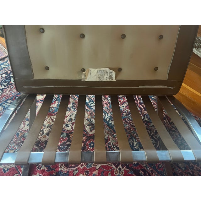 Bauhaus 1970s Knoll Barcelona Chairs For Sale - Image 3 of 7