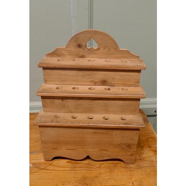 Farm House Country Pine Spoon Rack, 1930 For Sale - Image 3 of 6