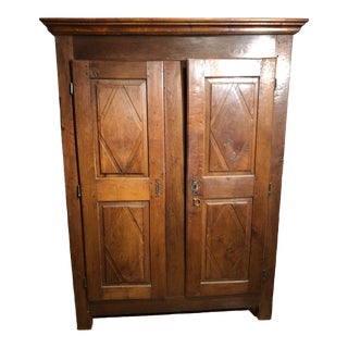 Vintage Used Wood Armoires Wardrobes And Linen Presses Chairish