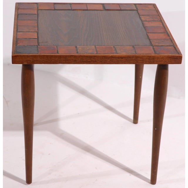 Mid-Century Modern Mid Century Tile Top Stacking Tables For Sale - Image 3 of 13