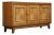 1940s French Art Deco Oak Sideboard, Three-Door Design, Sturdy Storage For Sale