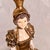 Metal Cast Gilded Age Lady Statue Crystal Ashtray For Sale - Image 7 of 12