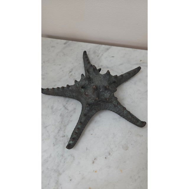 Late 20th Century Maitland-Smith Verdigris-Finish Starfish Sculpture For Sale In New York - Image 6 of 16